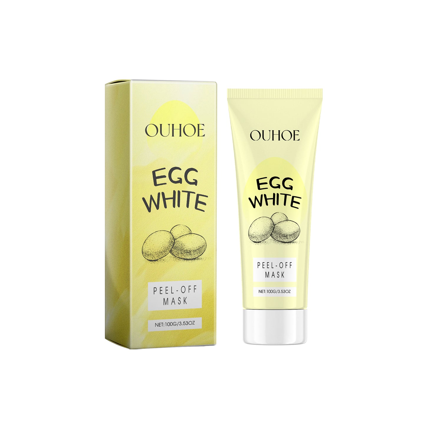 OUHOE Exfoliating Peel Mask Facial Cleansing Blackhead Gentle Non-Tight Moisturizing Peel Mask