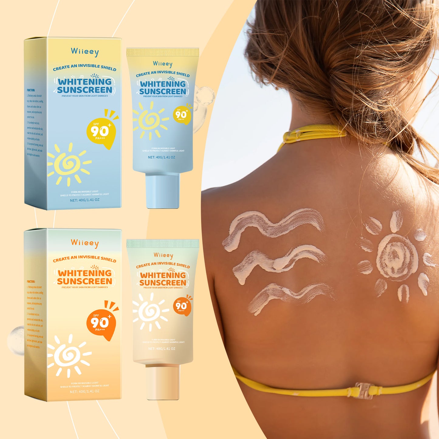 Whitening Sunscreen, Daily Moisturizing Skin Isolation And Protection Cream