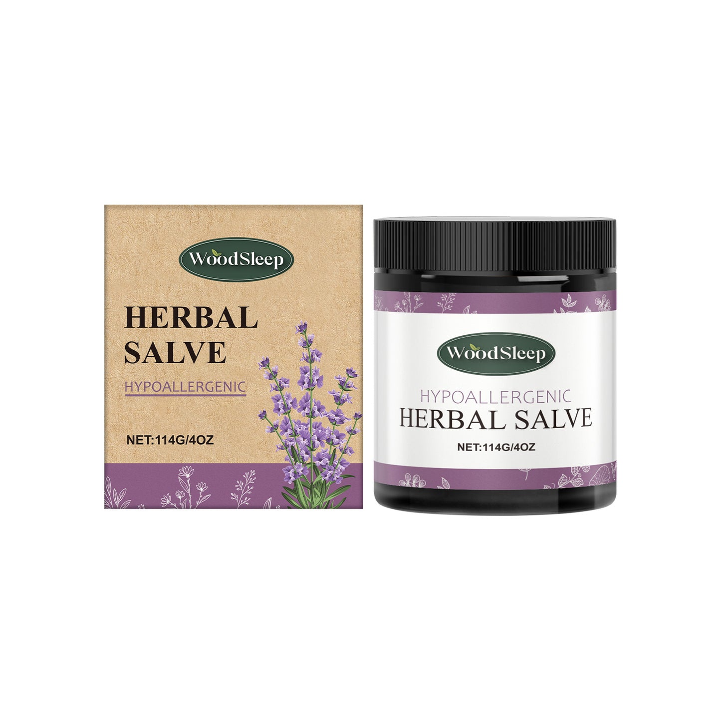 WoodSleep Herbal Soothing Balm Herbal Formula Topical Balm Massage Easy Absorption Moisturizing Soothing Moisturizing Balm