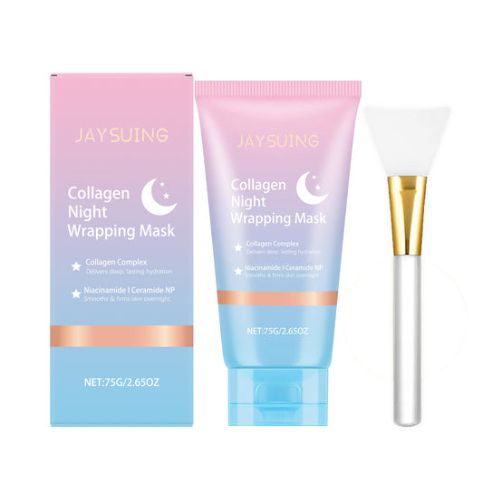 Jaysuing Collagen Night Peel-Off Mask, Cleanses Keratin, Moisturizes, Controls Oil And Nourishes The Skin. Peel-Off Mask